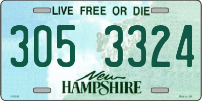 NH license plate 3053324