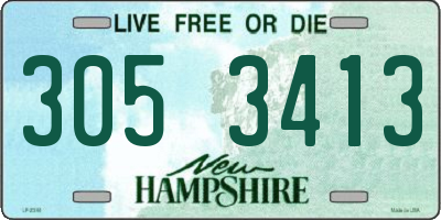 NH license plate 3053413