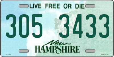 NH license plate 3053433