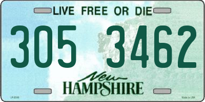 NH license plate 3053462