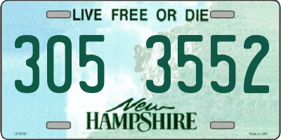 NH license plate 3053552
