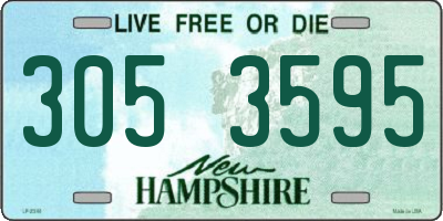 NH license plate 3053595