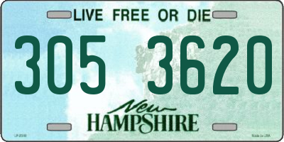 NH license plate 3053620