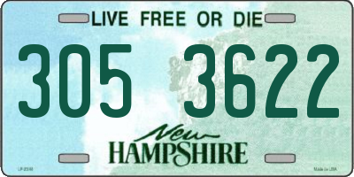 NH license plate 3053622
