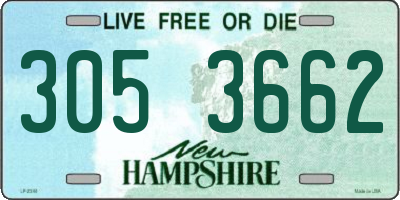 NH license plate 3053662