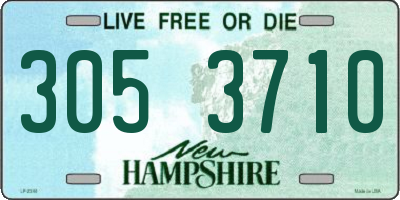 NH license plate 3053710