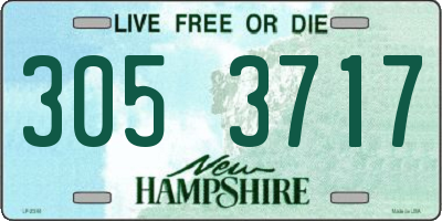 NH license plate 3053717