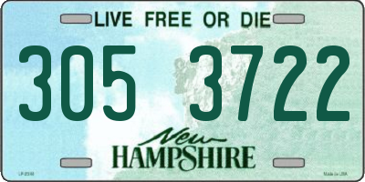 NH license plate 3053722
