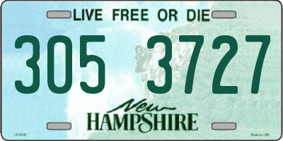 NH license plate 3053727