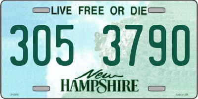 NH license plate 3053790