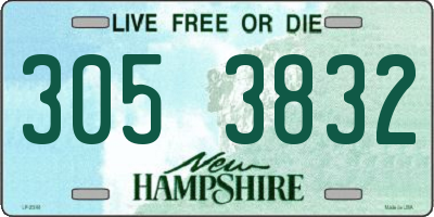 NH license plate 3053832