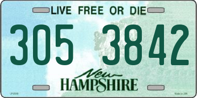 NH license plate 3053842