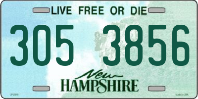 NH license plate 3053856