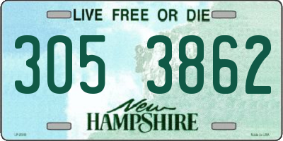 NH license plate 3053862