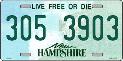 NH license plate 3053903