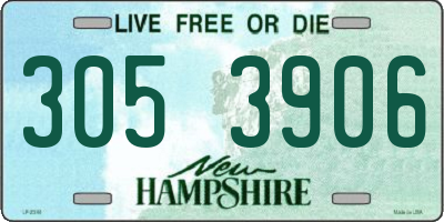 NH license plate 3053906