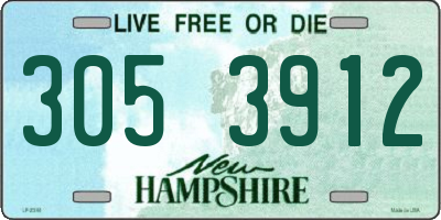NH license plate 3053912