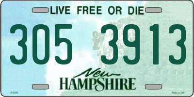 NH license plate 3053913