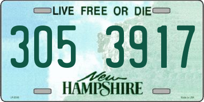 NH license plate 3053917