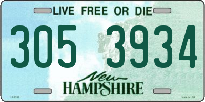 NH license plate 3053934