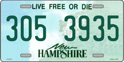 NH license plate 3053935