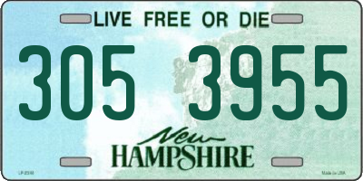 NH license plate 3053955