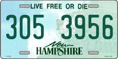 NH license plate 3053956
