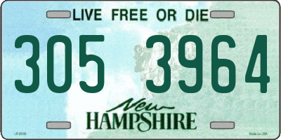 NH license plate 3053964