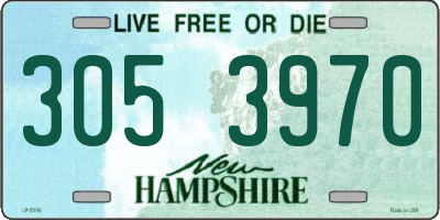 NH license plate 3053970
