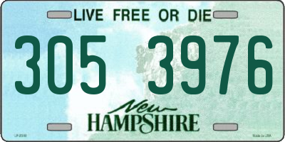NH license plate 3053976