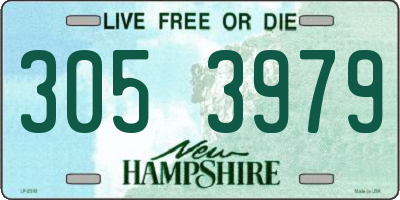 NH license plate 3053979