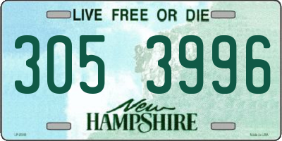 NH license plate 3053996