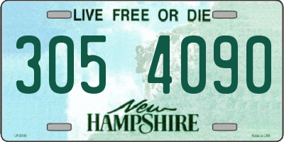 NH license plate 3054090