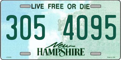 NH license plate 3054095