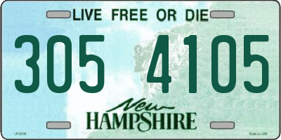 NH license plate 3054105