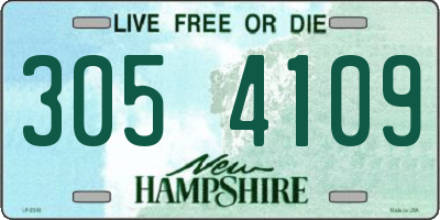 NH license plate 3054109