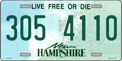 NH license plate 3054110