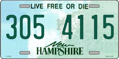 NH license plate 3054115
