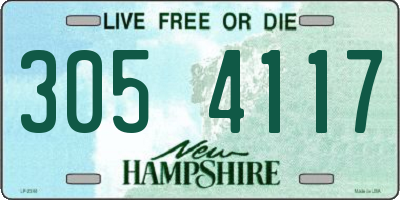 NH license plate 3054117