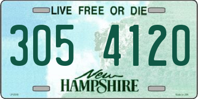 NH license plate 3054120