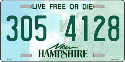 NH license plate 3054128