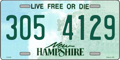 NH license plate 3054129