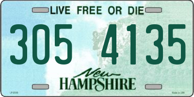NH license plate 3054135