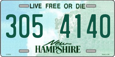 NH license plate 3054140