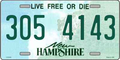 NH license plate 3054143