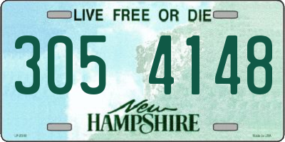 NH license plate 3054148