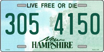 NH license plate 3054150