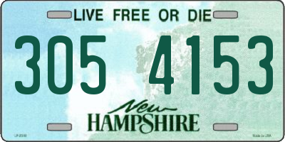 NH license plate 3054153