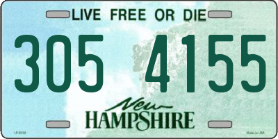 NH license plate 3054155