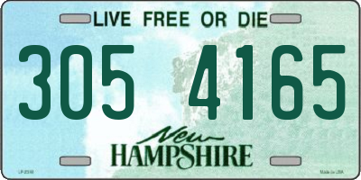 NH license plate 3054165